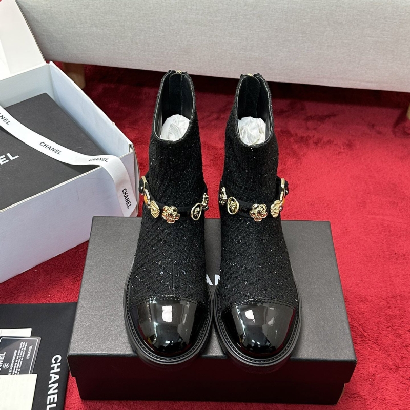 Ch*el leather shoes